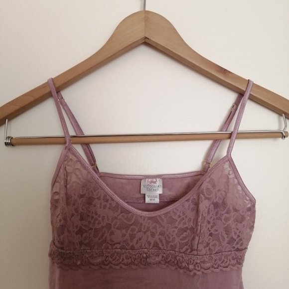 Victoria's Secret Lace Purple Flowy Lingerie Slip ￼ - Picture 3 of 12